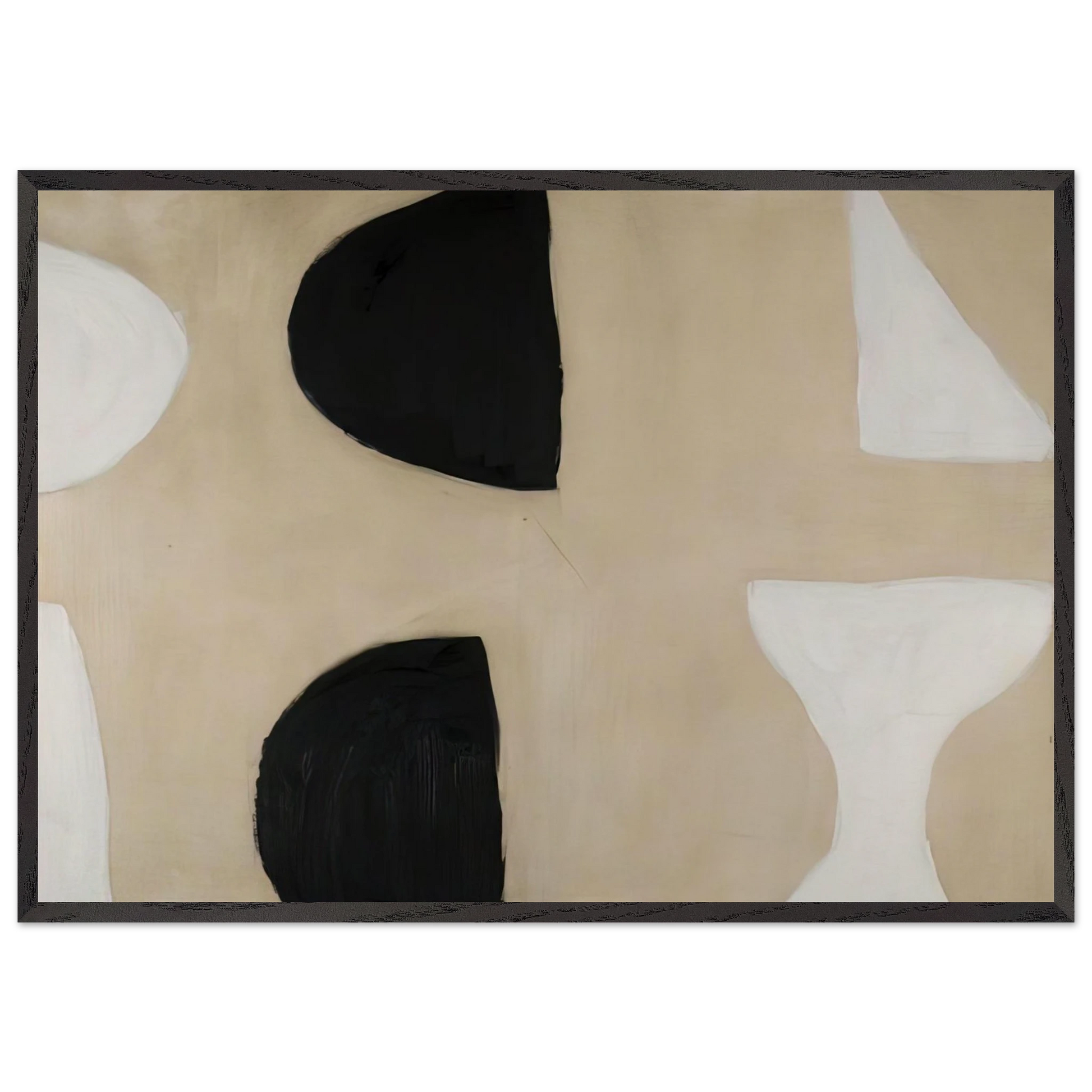 Angle - 1963 - William Scott Framed Art Print – Black Wooden Frame - Default Title - -Framed Art Print