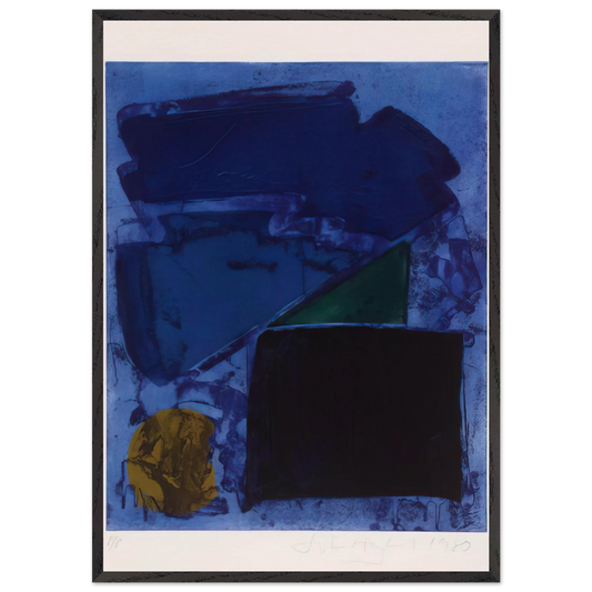 Memphis - 1980 - John Hoyland Framed Art Print – Black Wooden Frame - Default Title - -Framed Art Print