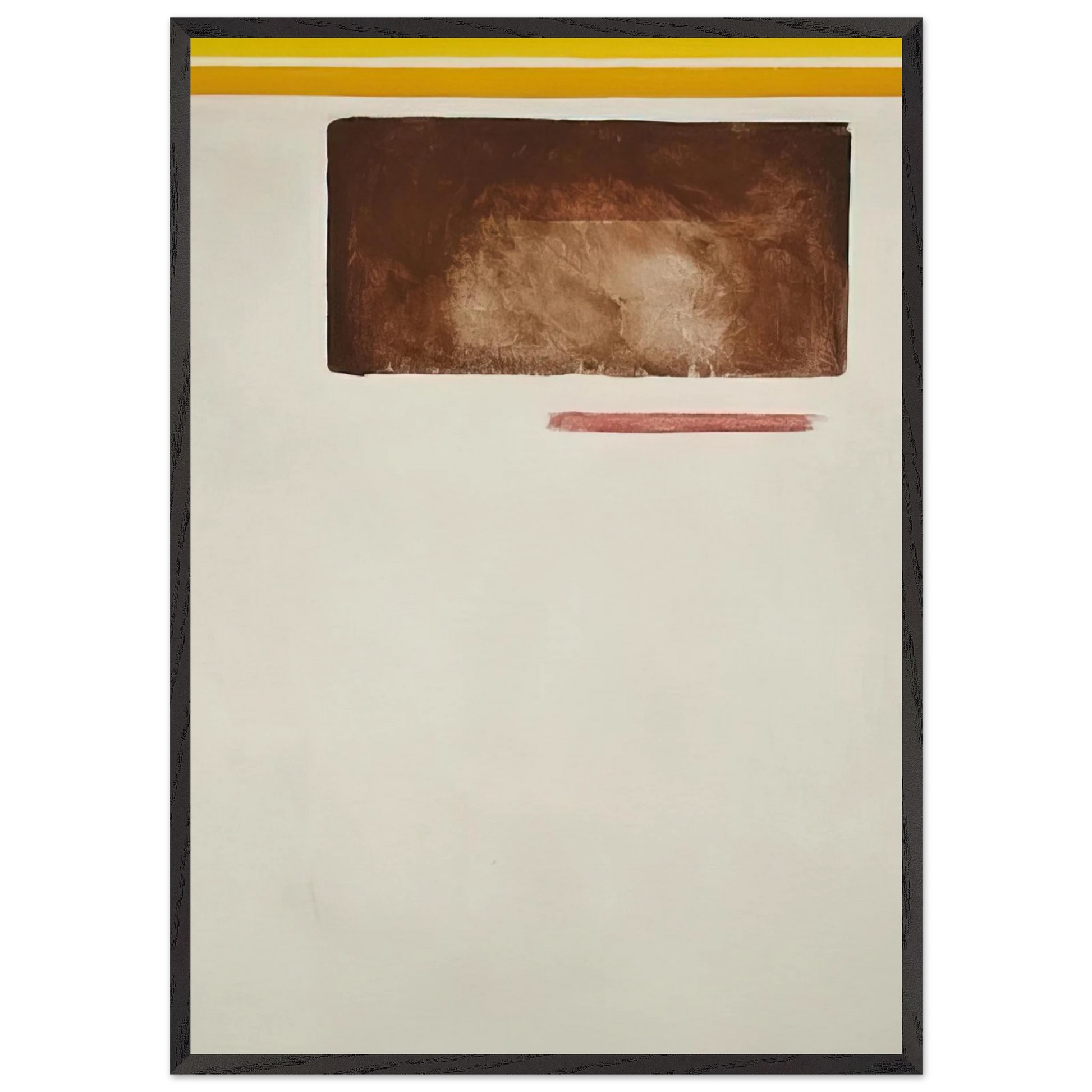 Olympia Sun-Box - 1957 - Theodoros Stamos Framed Art Print – Black Wooden Frame - Default Title - -Framed Art Print