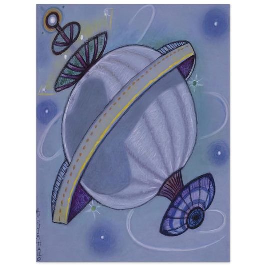 Maruja Mallo - Viajeros Del Éter - 1988 Fine Art Poster - Default Title
