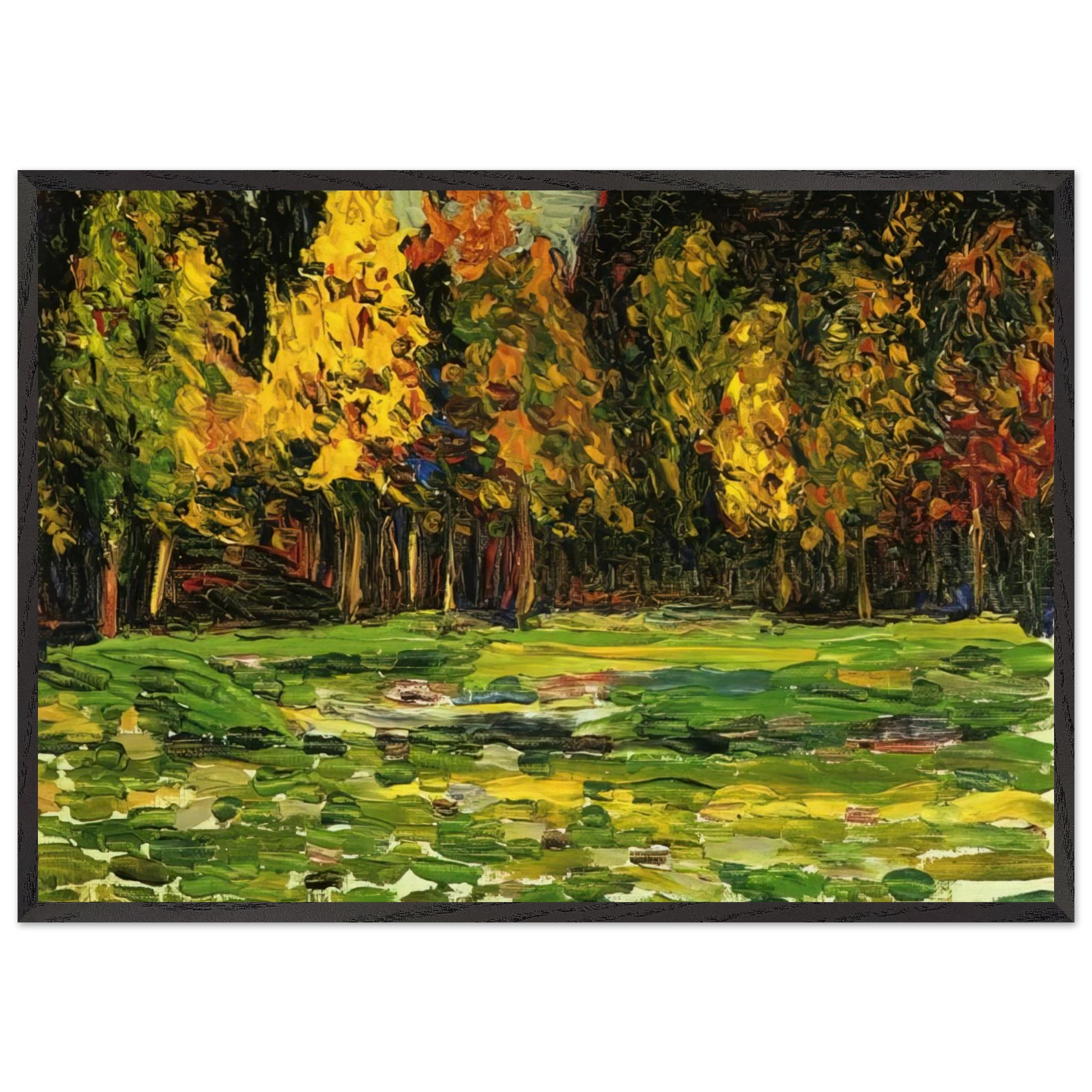 FOREST EDGE - Wassily Kandinsky Framed Art Print – Black Wooden Frame - Default Title - -Framed Art Print