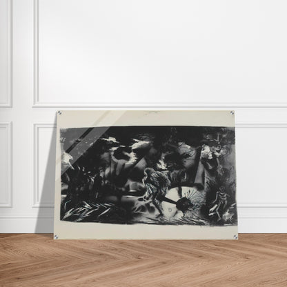 FIGURES IN A LANDSCAPE - Jackson Pollock Acrylic Print - 70x100 cm / 28x40″ inches | Jackson Pollock Wall Art | Jackson Pollock Prints