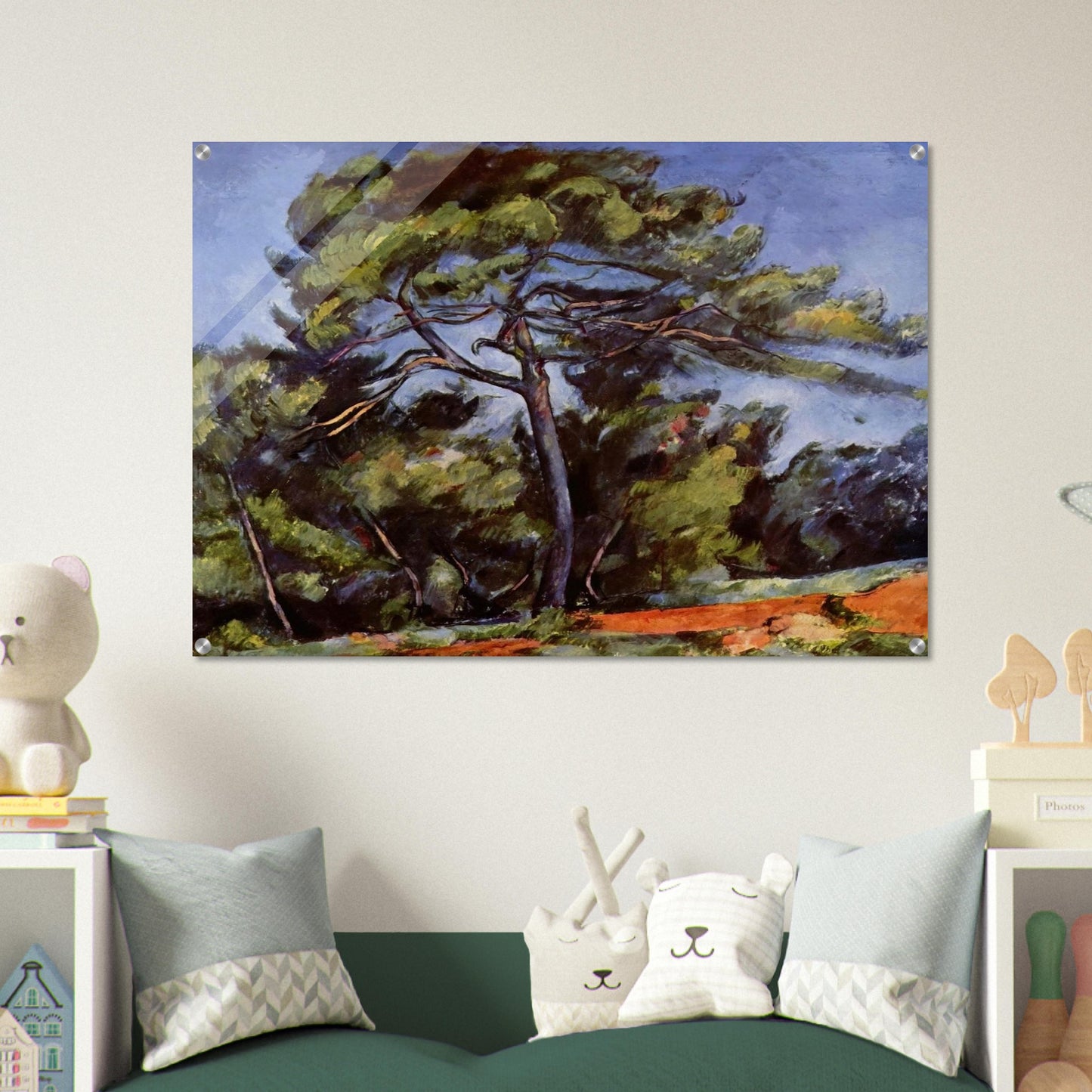 The Great Pine - Paul Cézanne Acrylic Print - 70x100 cm / 28x40″ inches | Paul Cézanne Wall Art | Paul Cézanne Prints