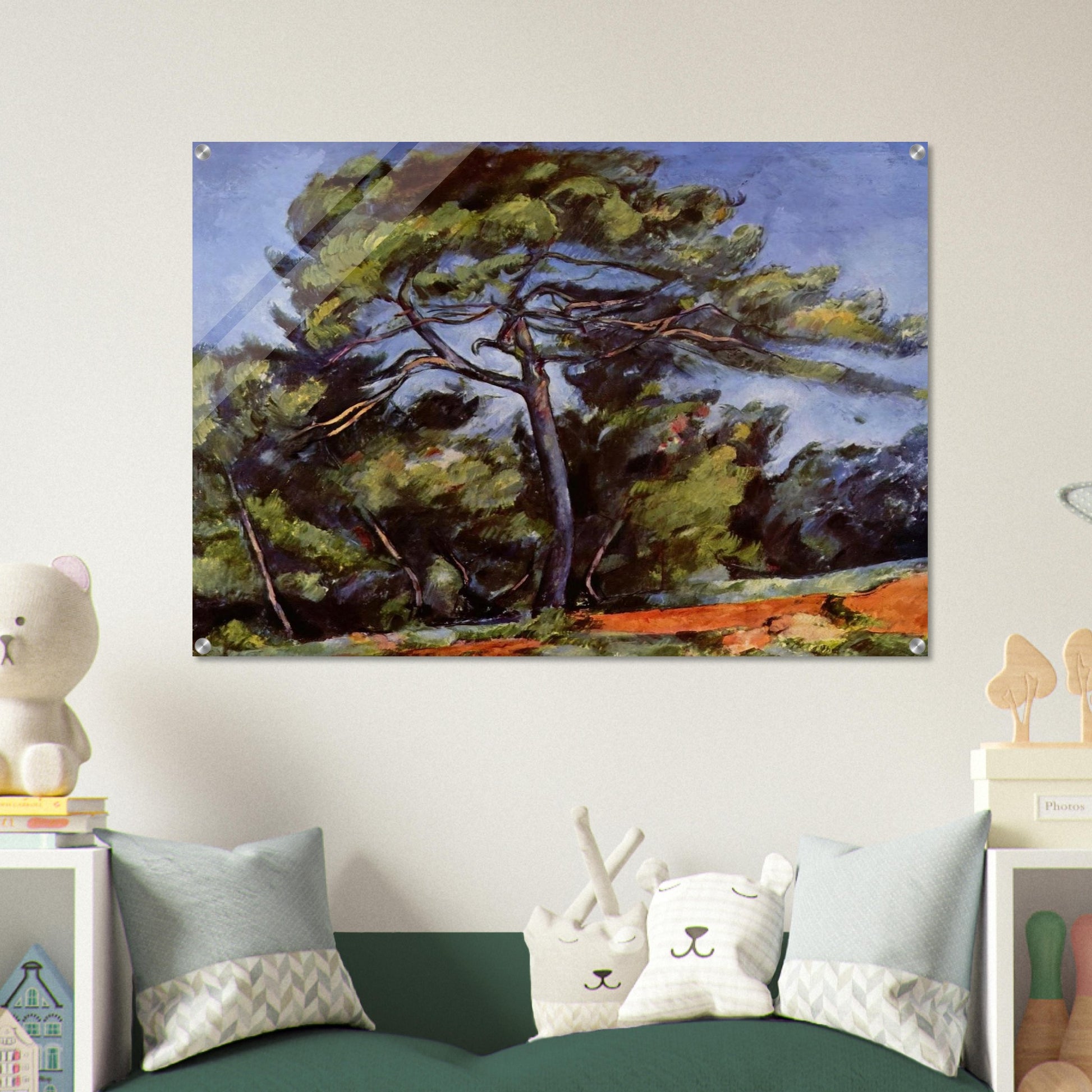 The Great Pine - Paul Cézanne Acrylic Print - 70x100 cm / 28x40″ inches | Paul Cézanne Wall Art | Paul Cézanne Prints