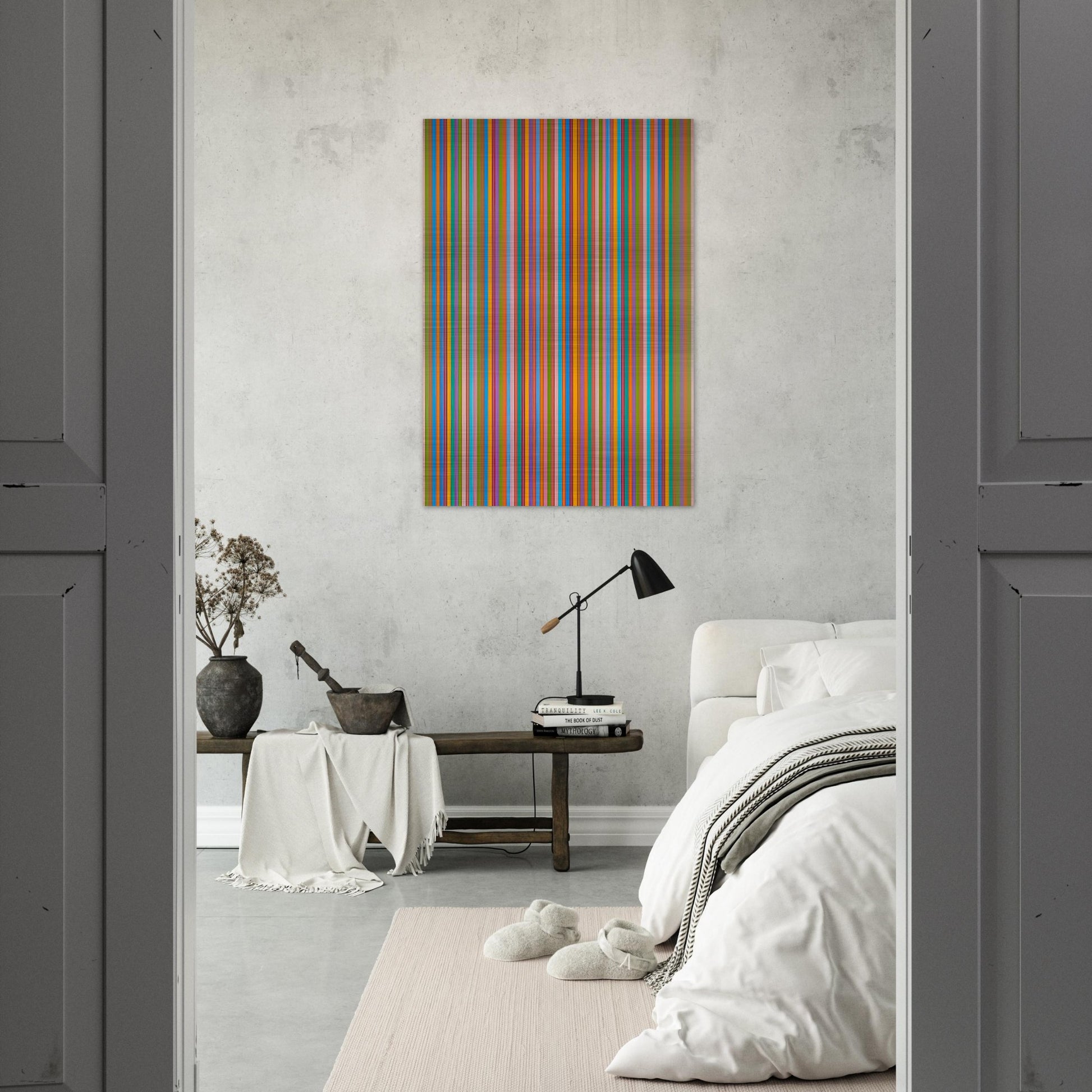 ECCLESIA 1985 - Bridget Riley Brushed Aluminum Print - 70x100 cm / 28x40 inches | Bridget Riley Aluminum Print | Bridget Riley Prints