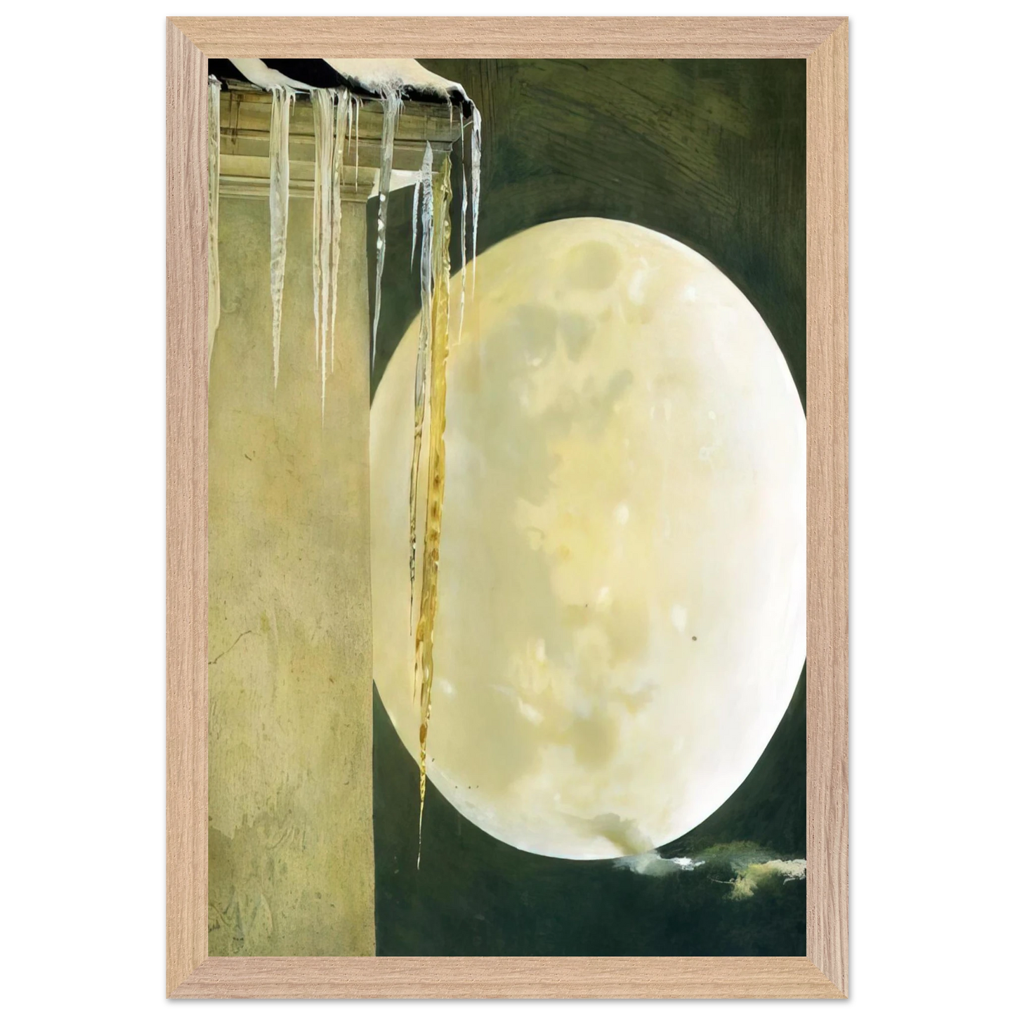 Andrew Wyeth - MOON MADNESS Wall Art - 60x80 cm / 24x32 inches - Fine Art Poster - -