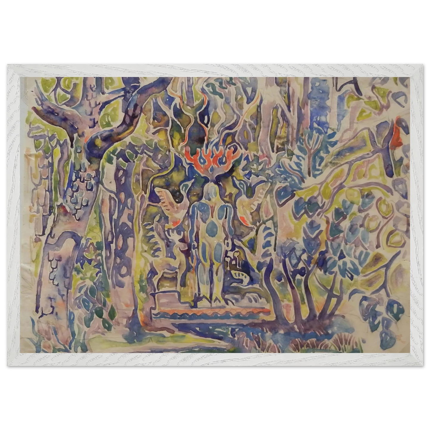 Walter Inglis Anderson - Walter Anderson Wall art - 45x60 cm / 18x24 Inches - Premium Wooden Framed Poster With Fine Art Paper - Black frame