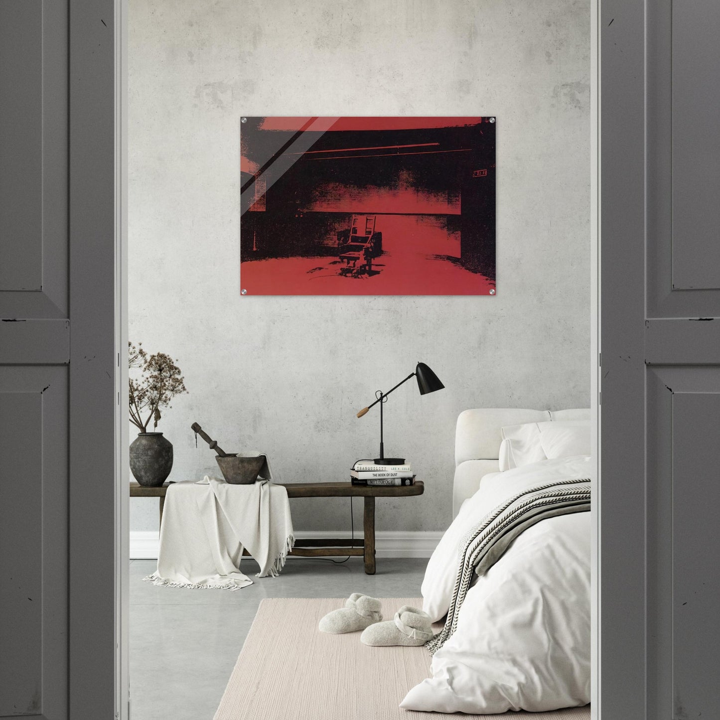 Early electric chair - Andy Warhol Acrylic Print - 70x100 cm / 28x40″ inches | Andy Warhol Wall Art | Andy Warhol Prints