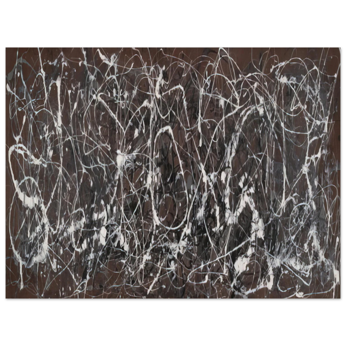 Jackson Pollock - NUMBER 13A ARABESQUE 1948  75x100 cm / 30x40inches Fine Art Poster