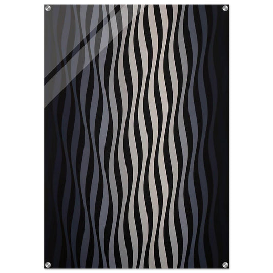 DRIFT 2 1966 - Bridget Riley Acrylic Print - 70x100 cm / 28x40″ inches