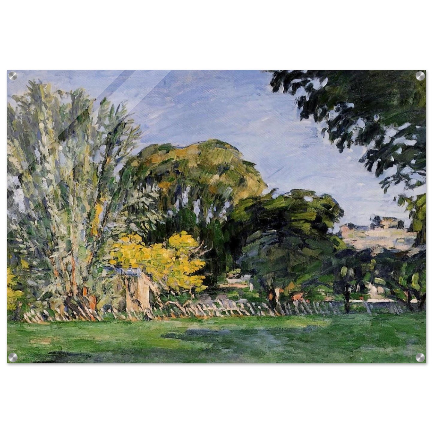 The Trees of Jas de Bouffan - Paul Cézanne Acrylic Print - 70x100 cm / 28x40″ inches