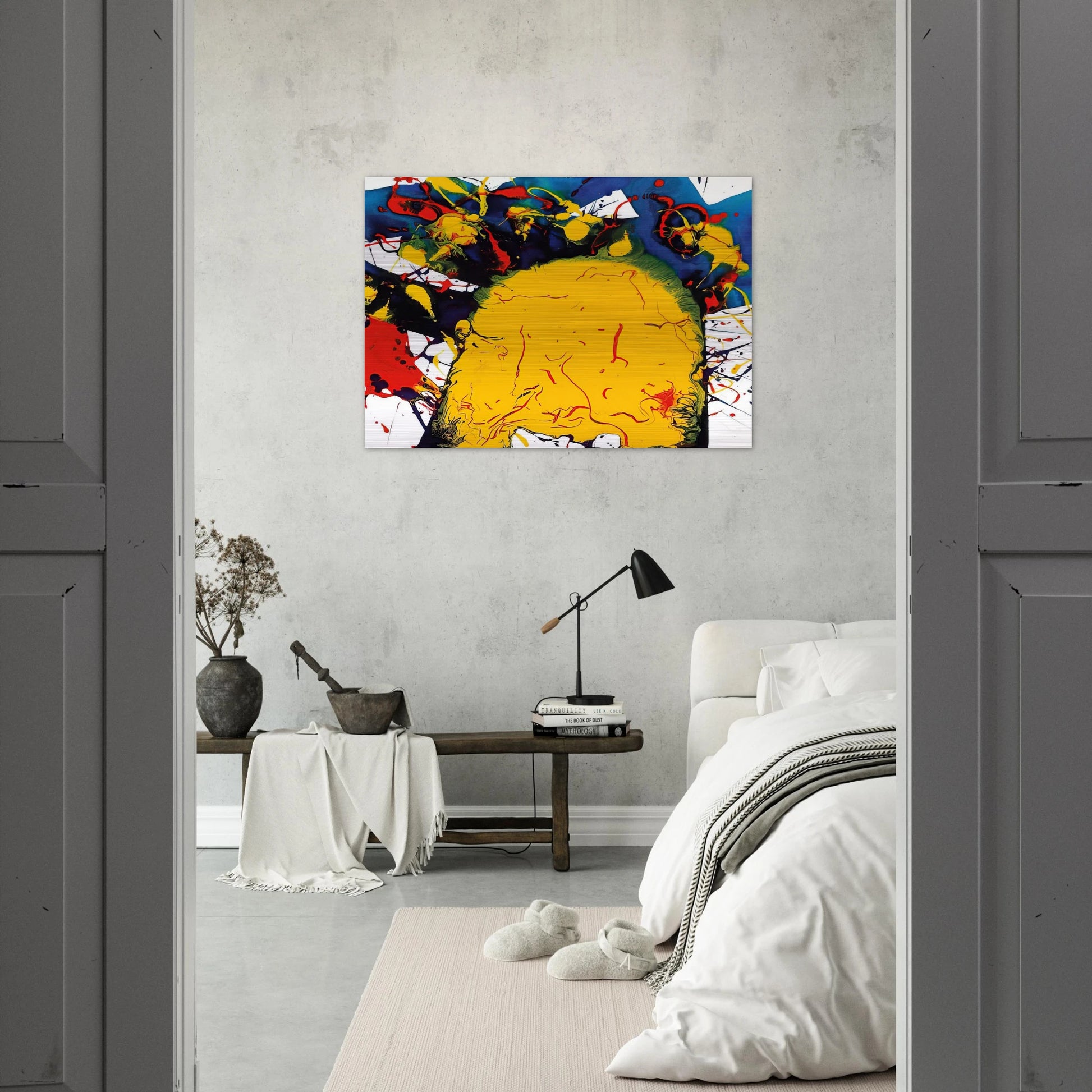 Untitled  SFP94-141  SFF 1811  - Sam Francis Brushed Aluminum Print - 70x100 cm / 28x40 inches | Sam Francis Aluminum Print | Sam Francis Prints