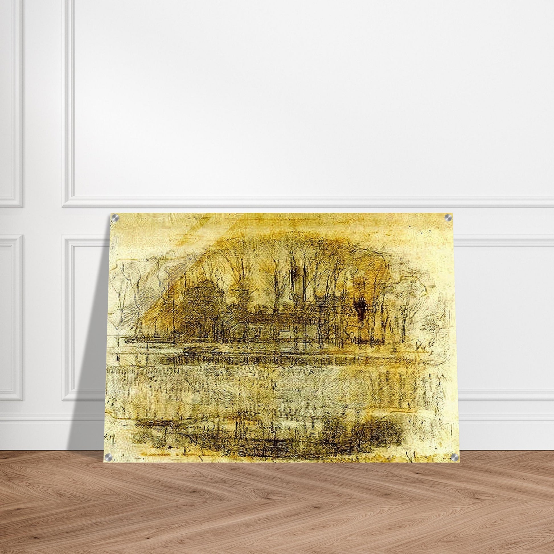 Geinrust Farm, Compositional Study - Piet Mondrian Acrylic Print - 70x100 cm / 28x40″ inches | Piet Mondrian Wall Art | Piet Mondrian Prints