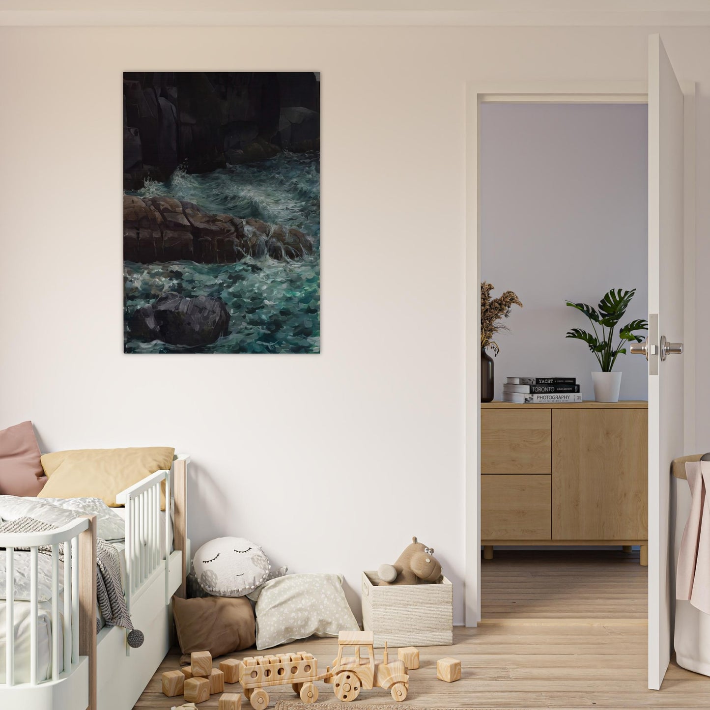 MAINE COAST - Ivan Albright Brushed Aluminum Print - 70x100 cm / 28x40 inches | Ivan Albright Aluminum Print | Ivan Albright Prints