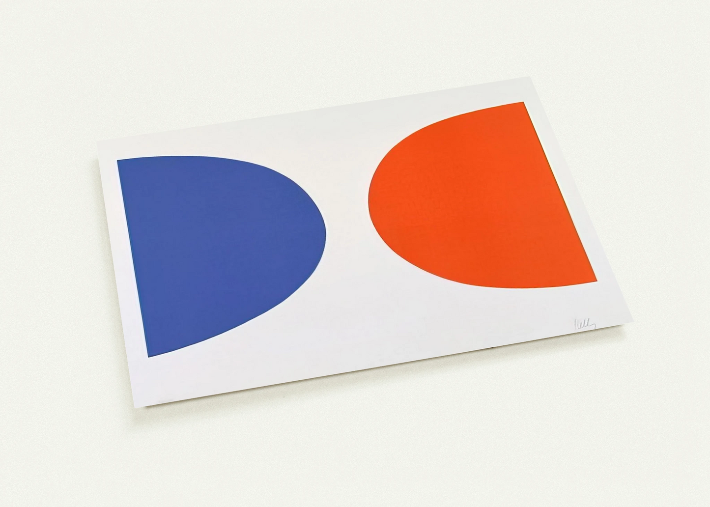 Blue and Orange from Suite of Twenty-Seven Color Lithographs By Ellsworth Kelly Pack of 10 Post Cards | Ellsworth Kelly Post Cards | A6 (10.5 x 14.8 cm) - 4.1 x 5.8 inches