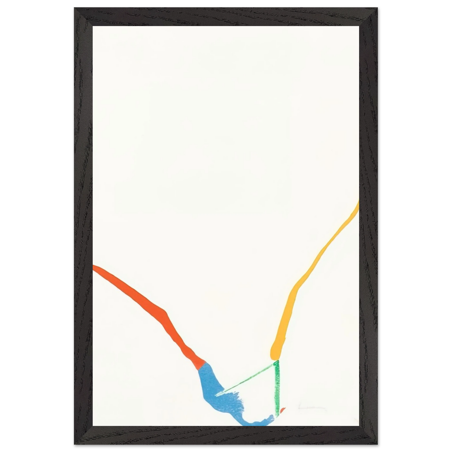 Helen Frankenthaler - What Red Lines Can Do - 1970 Wall art - 60x80 cm / 24x32 inches - Fine Art Poster - -
