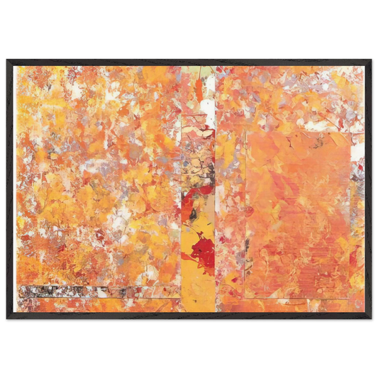 Toward a Red - Sam Gilliam Framed Art Print – Black Wooden Frame - Default Title - -Framed Art Print