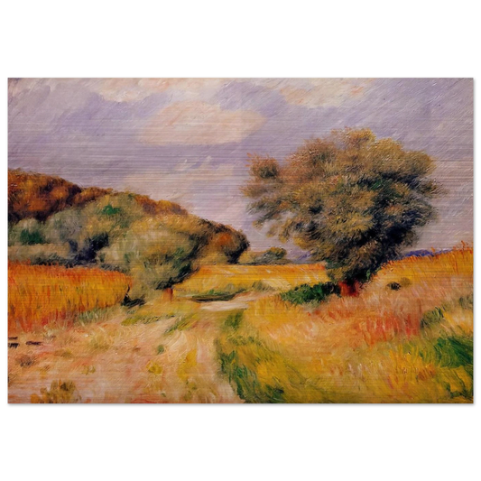 Fields of Wheat - Pierre-Auguste Renoir Brushed Aluminum Print - 70x100 cm / 28x40 inches | Pierre-Auguste Renoir Aluminum Print | Pierre-Auguste Renoir Prints