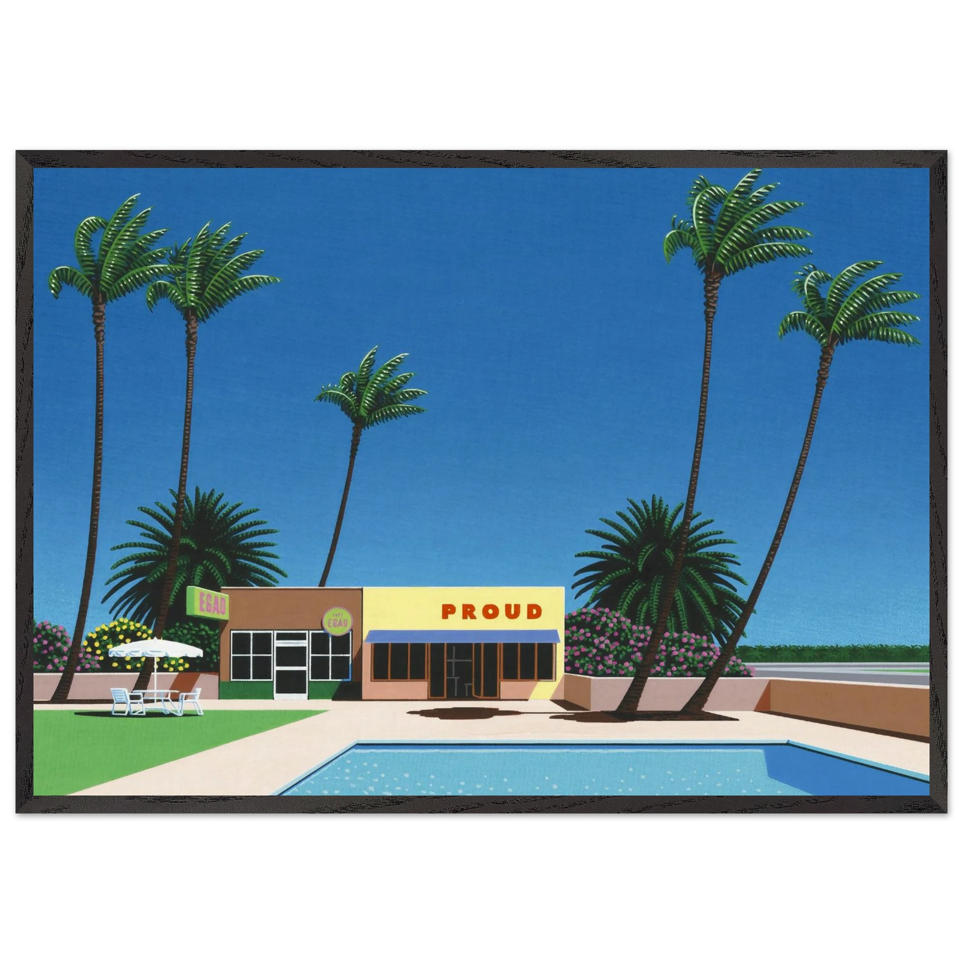Proud Funk - Hiroshi Nagai Framed Art Print – Black Wooden Frame - Default Title - -Framed Art Print