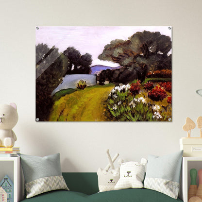 IN THE NICE COUNTRYSIDE GARDEN OF IRISES 1919 - Henri Matisse Acrylic Print - 70x100 cm / 28x40″ inches