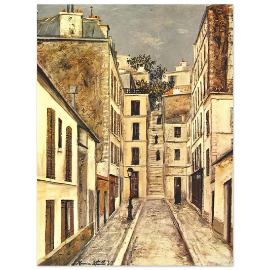 Maurice Utrillo - THE PASSAGE THE DEAD END Fine Art Poster - Default Title