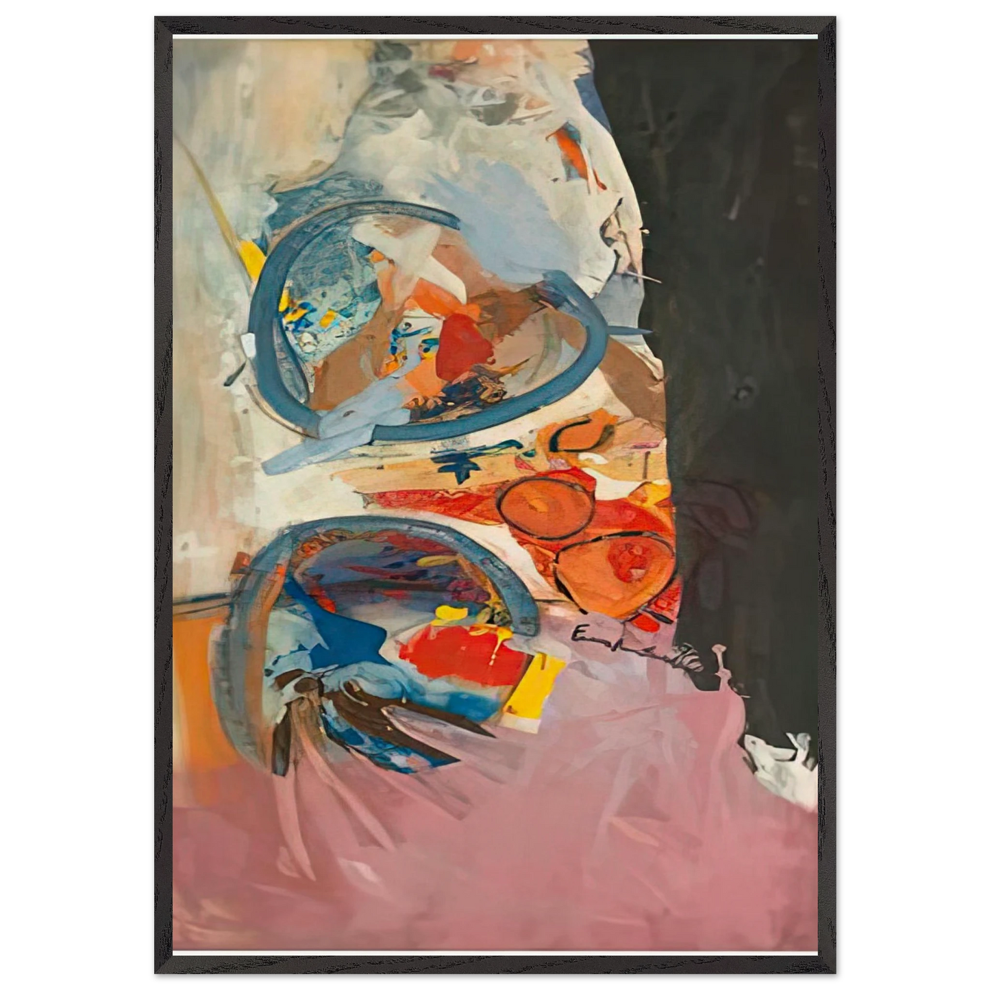 Take Off 1956- - Helen Frankenthaler Framed Art Print – Black Wooden Frame - Default Title - -Framed Art Print