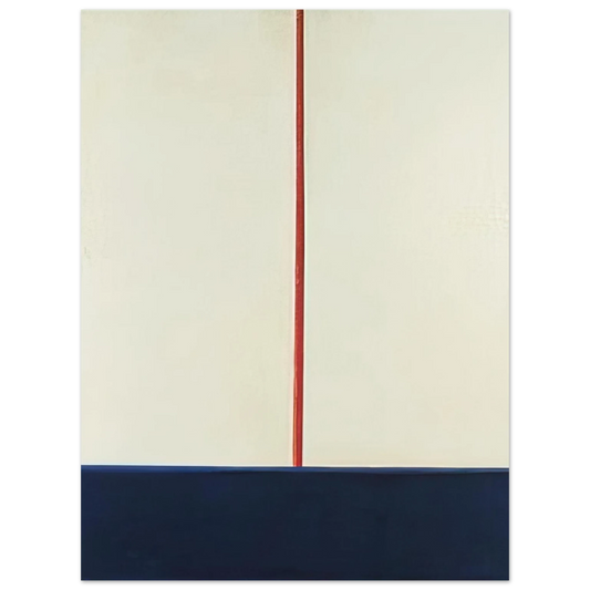 Blinky Palermo - KOMPOSITION BLAU ROT AUF WEISS 1965 Fine Art Poster - Default Title