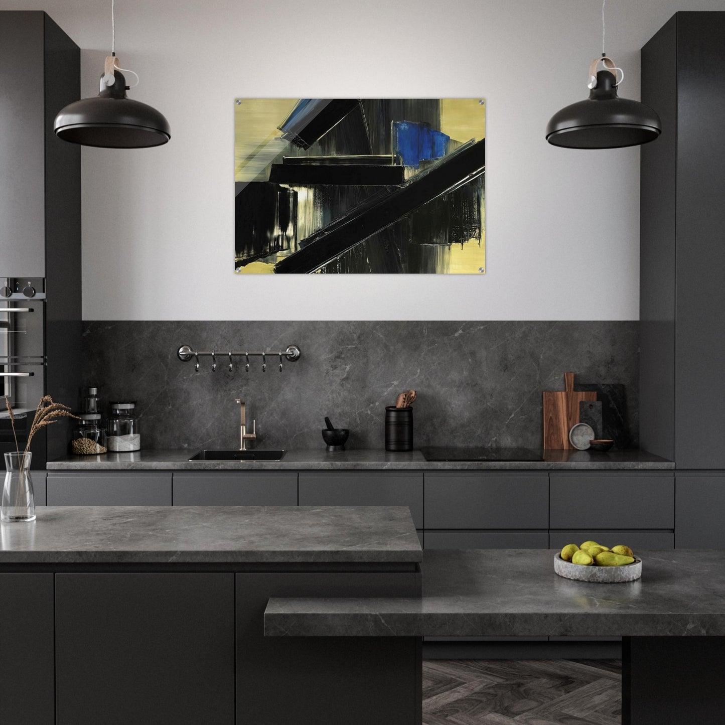 Peinture 21 Juillet 1958 - 1958 - Pierre Soulages Acrylic Print - 70x100 cm / 28x40″ inches | Pierre Soulages Wall Art | Pierre Soulages Prints