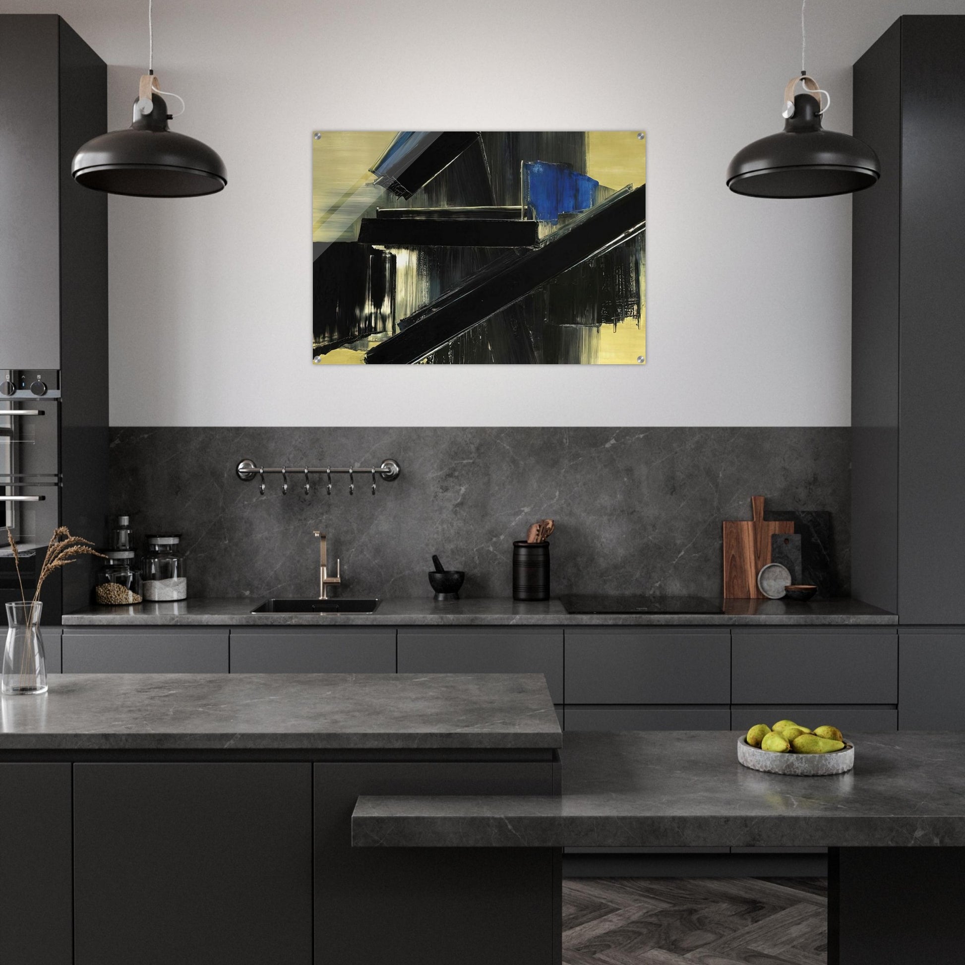 Peinture 21 Juillet 1958 - 1958 - Pierre Soulages Acrylic Print - 70x100 cm / 28x40″ inches | Pierre Soulages Wall Art | Pierre Soulages Prints