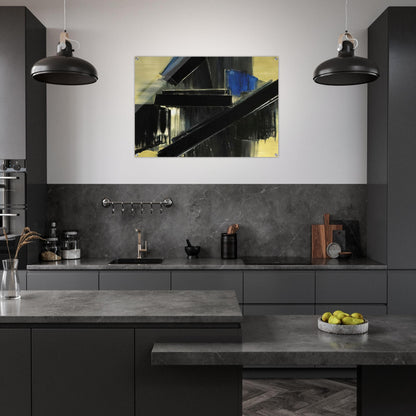 Peinture 21 Juillet 1958 - 1958 - Pierre Soulages Acrylic Print - 70x100 cm / 28x40″ inches | Pierre Soulages Wall Art | Pierre Soulages Prints