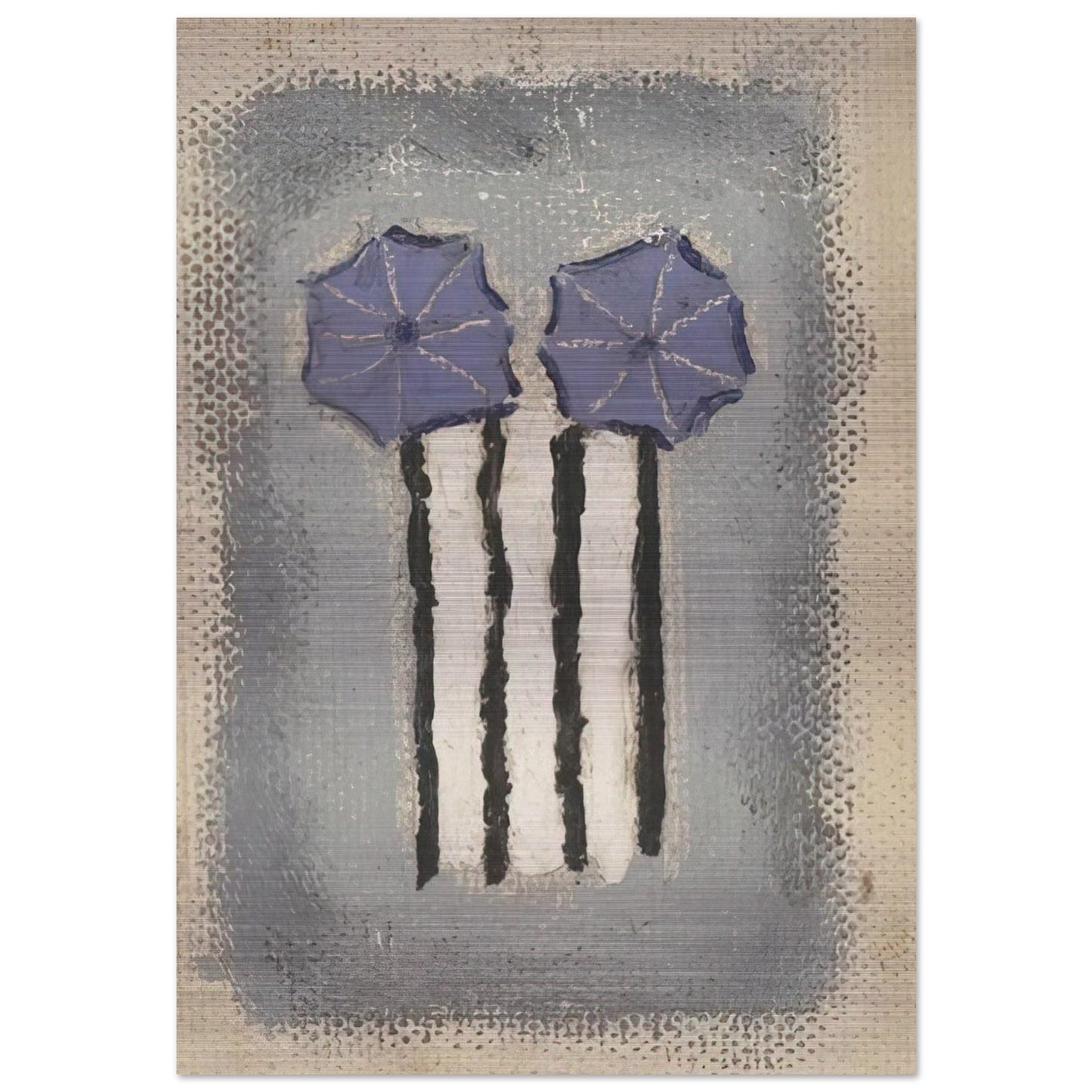 Untitled - 1947 - Forrest Bess Brushed Aluminum Print - 70x100 cm / 28x40 inches | Forrest Bess Aluminum Print | Forrest Bess Prints