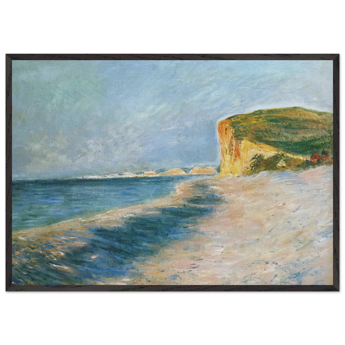 Pourville near Dieppe - claude monet Framed Art Print – Black Wooden Frame - Default Title - -Framed Art Print