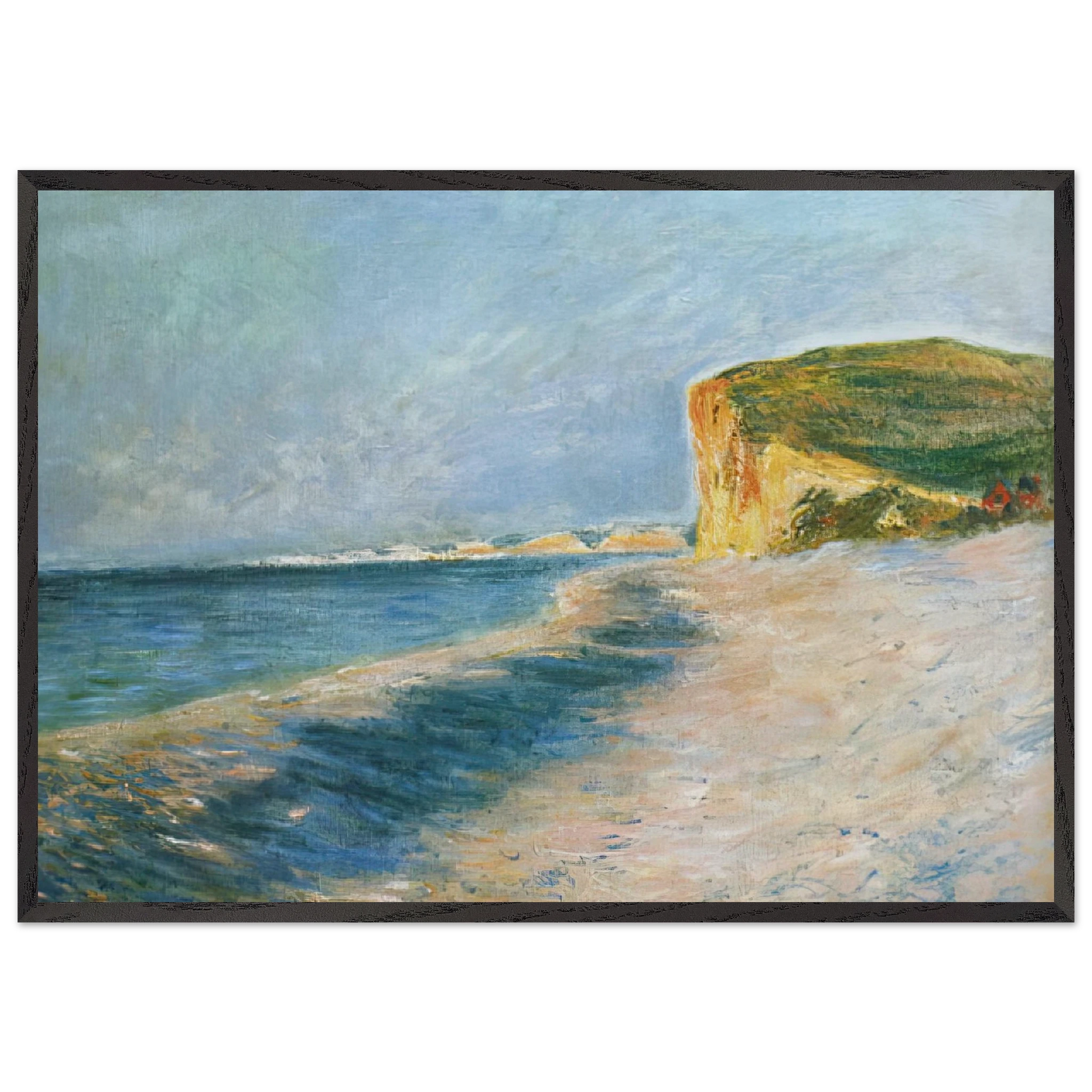 Pourville near Dieppe - claude monet Framed Art Print – Black Wooden Frame - Default Title - -Framed Art Print