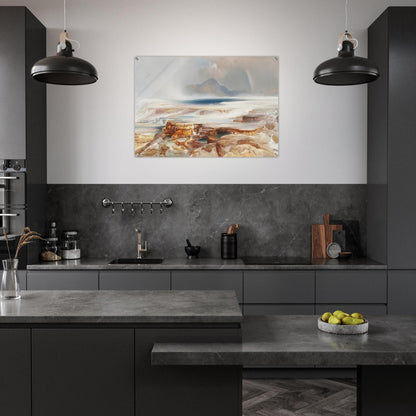 Hot Springs of the Yellowstone - Thomas Moran Acrylic Print - 70x100 cm / 28x40″ inches