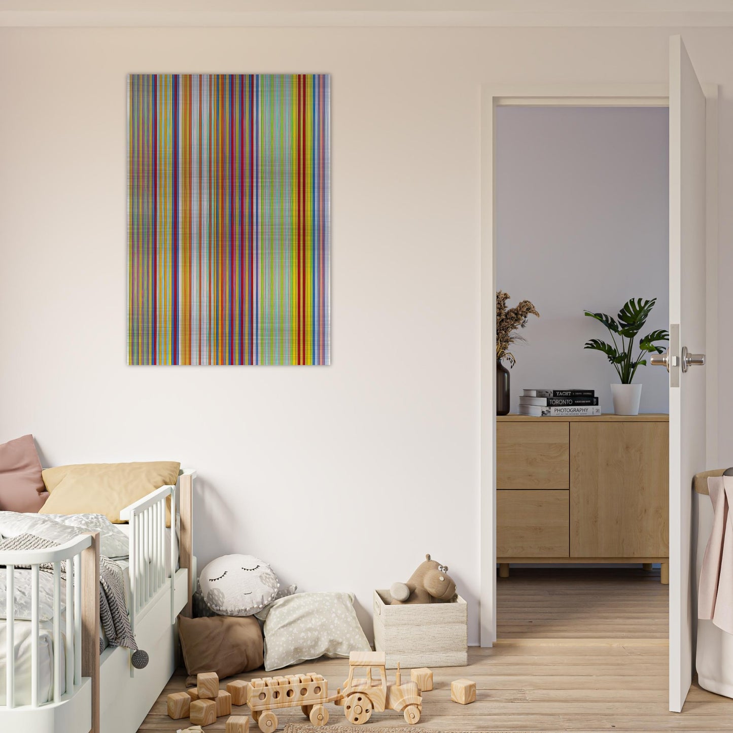 Graf Zeppelin - 1969 - Gene Davis Brushed Aluminum Print - 70x100 cm / 28x40 inches | Gene Davis Aluminum Print | Gene Davis Prints