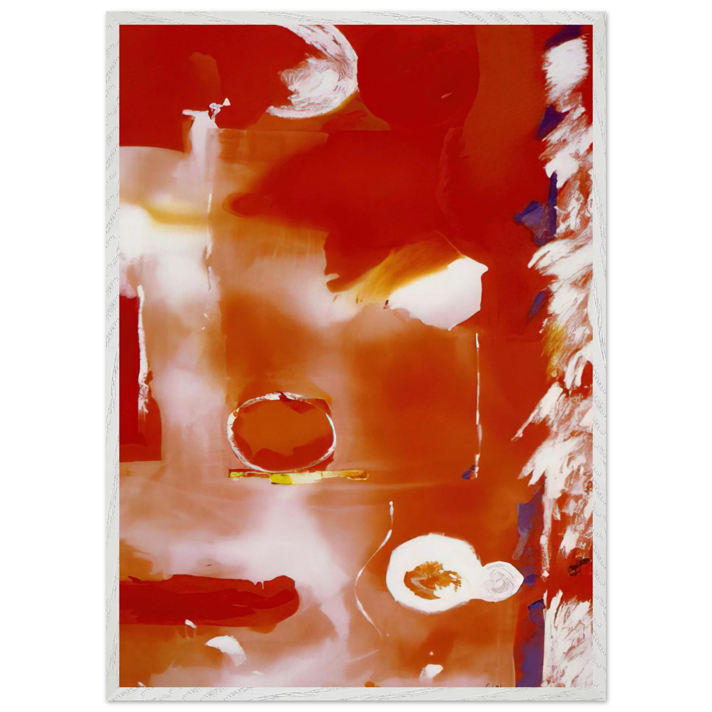 Helen Frankenthaler - Seeing the Moon on a Hot Summer Day - 1987 Wall art - 50x70 cm / 20x28 Inches - Fine Art Poster - -