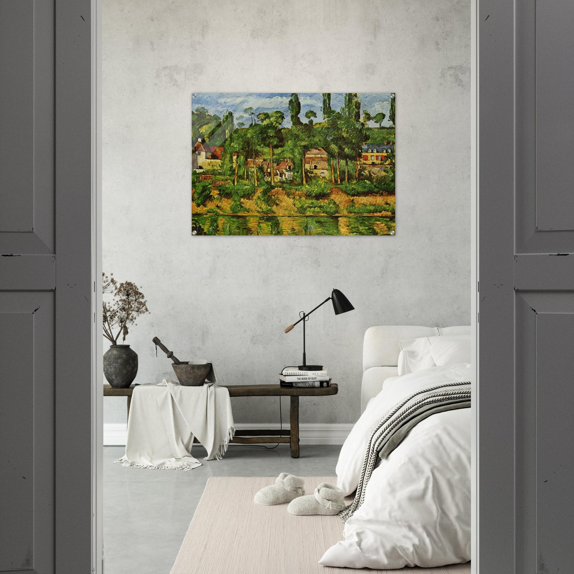 The Chateau de Medan - Paul Cézanne Acrylic Print - 70x100 cm / 28x40″ inches