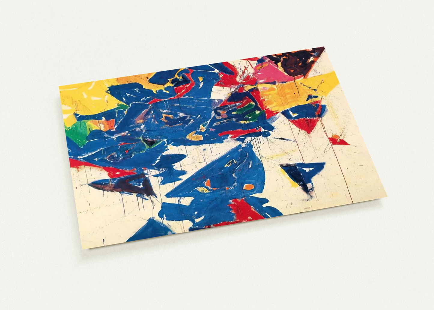 Middle Blue III By Sam Francis Pack of 10 Post Cards | Sam Francis Post Cards | A6 (10.5 x 14.8 cm) - 4.1 x 5.8 inches