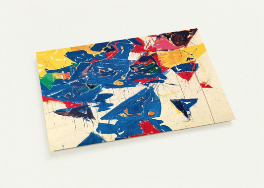 Middle Blue III By Sam Francis Pack of 10 Post Cards | Sam Francis Post Cards | A6 (10.5 x 14.8 cm) - 4.1 x 5.8 inches