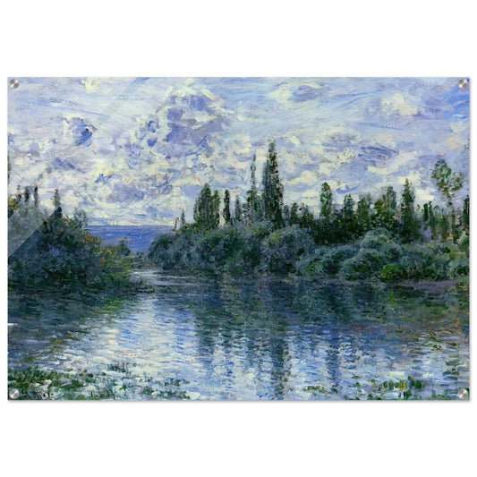 Arm of the Seine near Vetheuil - claude monet Acrylic Print - 70x100 cm / 28x40″ inches