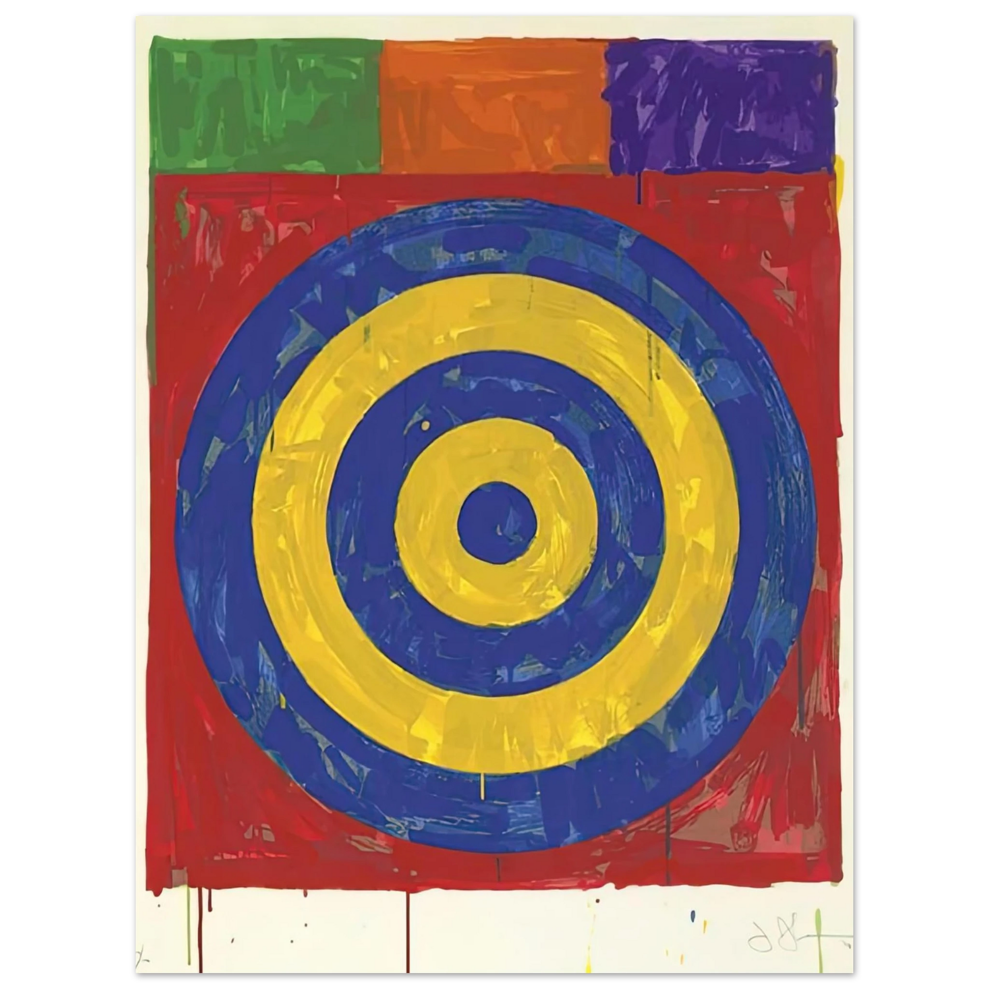 Jasper Johns - TARGET ULAE 147 1974 Fine Art Poster - Default Title