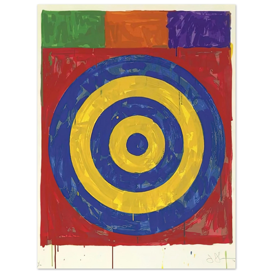 Jasper Johns - TARGET ULAE 147 1974 Fine Art Poster - Default Title