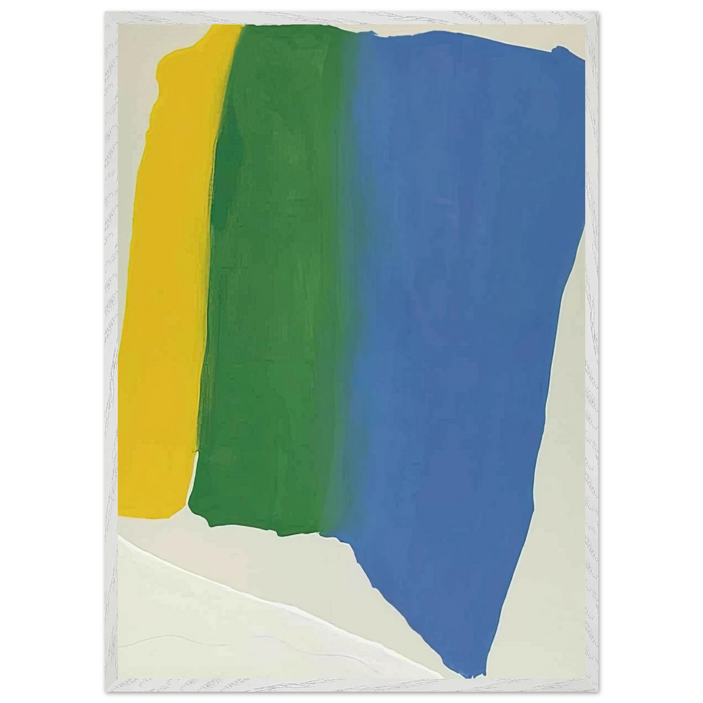 Helen Frankenthaler - Summer Insignia - 1969 Wall art - 40x50 cm / 16x20 inches - Premium Wooden Framed Poster With Fine Art Paper - Black frame