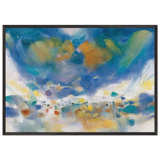 LE VOILE DES ILLUSIONS 2007 - Chu teh Chun Framed Art Print – Black Wooden Frame - Default Title - -Framed Art Print