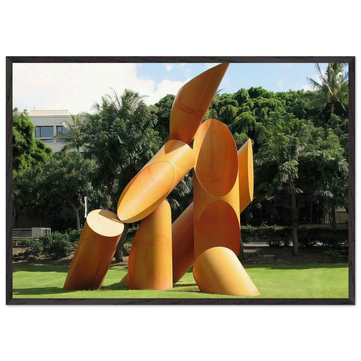 Gate of Hope - 1972 - Alexander Liberman Framed Art Print – Black Wooden Frame - Default Title - -Framed Art Print