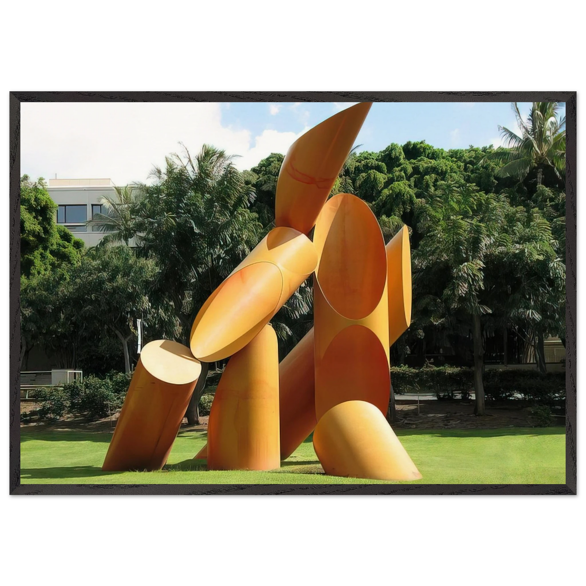 Gate of Hope - 1972 - Alexander Liberman Framed Art Print – Black Wooden Frame - Default Title - -Framed Art Print