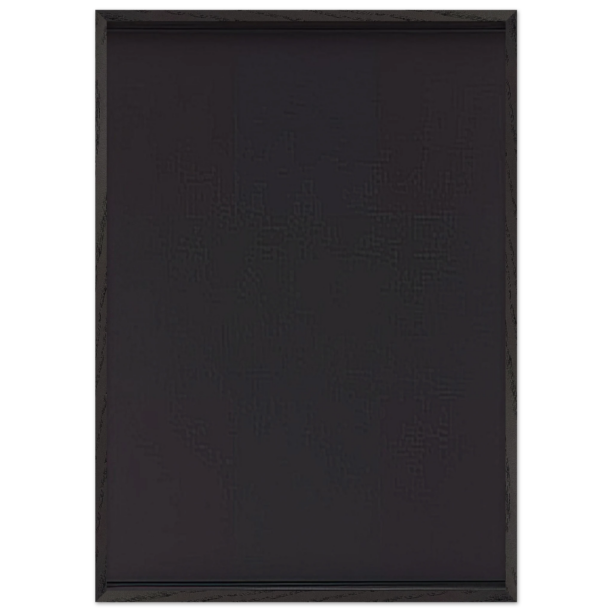 Abstract Painting - 1963 - Ad Reinhardt Framed Art Print – Black Wooden Frame - Default Title - -Framed Art Print