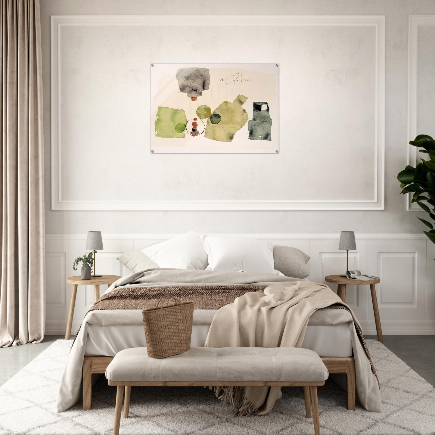 12.XI.59 - 1959 - Julius Bissier Acrylic Print - 70x100 cm / 28x40″ inches | Julius Bissier Wall Art | Julius Bissier Prints