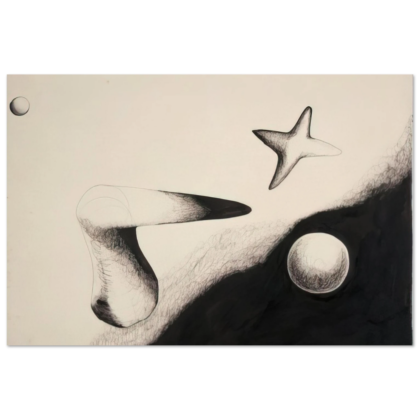 Alexander Calder - UNTITLED 1932 1 Fine Art Poster - 75x100 cm / 30x40 inches