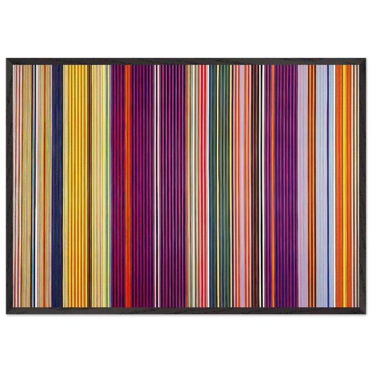 Dr Peppercorn - 1967 - Gene Davis Framed Art Print – Black Wooden Frame - Default Title - -Framed Art Print